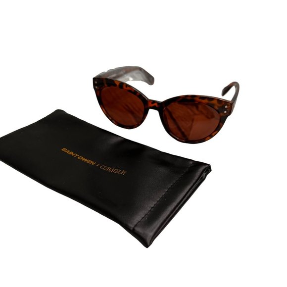 Saint Owen x Curateur Wylde Sunglasses Brown Tortoiseshell with Case NWOT main image 6